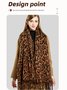 Winter Leopard Print Faux Cashmere Versatile Thick Shawl/scarf/neck Warmer