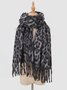 Winter Leopard Print Faux Cashmere Versatile Thick Shawl/scarf/neck Warmer