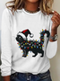 Christmas Cat Long Sleeve Shirt