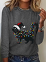 Christmas Cat Long Sleeve Shirt