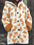 Wool/Knitting Casual Floral Cardigan