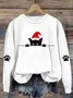 Loose Crew Neck Vintage Sweatshirt
