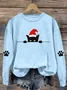 Loose Crew Neck Vintage Sweatshirt