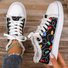 Women's Christmas-themed Light-up Printed Lace-up Casual Shoes