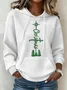 Women's Christmas Casual Faith Print Sweatshirt