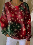 Christmas Crew Neck Casual Sweatshirt