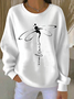Vintage Dragonfly Loose Sweatshirt