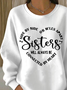 Loose Simple Letter Pattern Sweatshirt