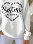 Loose Simple Letter Pattern Sweatshirt
