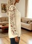 Regular Fit  A-Line Casual Lace  Blouse