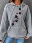 Casual Heart/Cordate Loose Hoodie