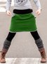 Casual Cotton-Blend Skirt