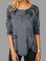 Women Vintage Printed Long Sleeve Shirt
