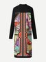 Vacation V Neck Loosen Knit coat