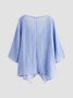 Loose Linen Women Summer Blouse