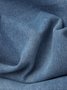 Blue Denim Buttoned Long Jeans Plain Daily Casual H-Line Straight Pants With Pockets
