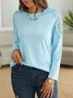 Crew Neck Long Sleeve Shirt & Top