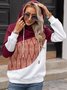 Wine Red Long Sleeve Vintage Sweatshirt