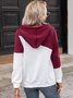 Wine Red Long Sleeve Vintage Sweatshirt