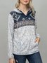 Women Casual Printed Long Sleeve Sweatshirt