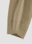 Women Solid Casual Linen Cotton Pants