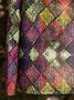 Abstract Crew Neck Knitted Shirt & Top