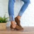 Women Fall Detailed Open Side Flat Sandals