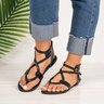 Women Adjustable Buckle Flat Heel Daily Summer Flip-Flops