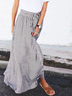 Casual Striped Skirt