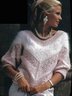 V Neck Plain Color-Block Casual Sweater