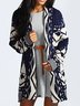 Deep Blue Boho Shift Jacket