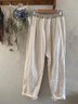 Beige Casual Shift Pants