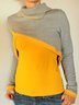 Vintage Color-block Plain Long Sleeve Statement Casual Sweatshirt