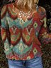 Cotton-Blend Casual Sweater