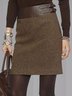 Paneled Cotton-Blend Skirt