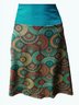 Holiday Floral-Print A-Line Skirt