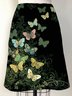 Cotton-Blend Butterfly A-Line Skirt