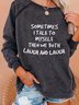 Long Sleeve Round Neck Printed Top