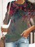 Floral Holiday Sweatshirt