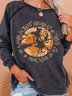 Crew Neck Animal Regular Fit Sweatshirt