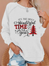 Christmas Long Sleeve Casual Printed Sweatshirt Xmas Hoodies