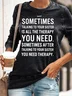 Womens Funny Sister Crew Neck Casual Sweatshirt