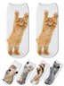 Cotton Knit Cat Pattern Socks