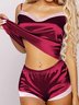 Christmas Sexy Contrast Camisole Shorts Home Pajama Set Xmas Pajamas