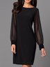 Party Long Sleeve Crew Neck Dress