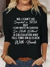 Womens Funny No I Can't Do Snapchat Or TikTok Letters Top