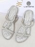 Rhinestone Pearl Comfort Massage Resort Sandals
