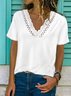 V Neck Casual Jersey Shirt