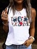 WOMEN'S USA STAR PRINT TANK TOPS
