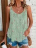 Loose Abstract Polka Dots Casual Tank Top